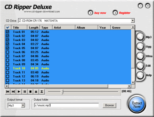CD Ripper Deluxe Screenshot